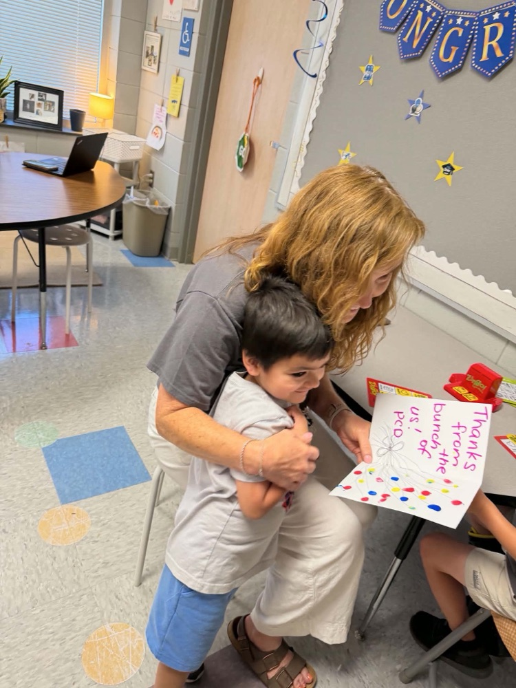 PCD’s ABC countdown. Today’s Letter is V for Visits around the building. We delivered our Thank you cards, made with love.