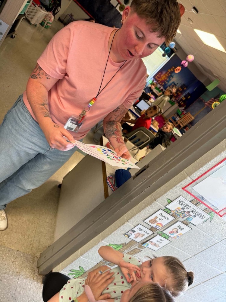 PCD’s ABC countdown. Today’s Letter is V for Visits around the building. We delivered our Thank you cards, made with love.