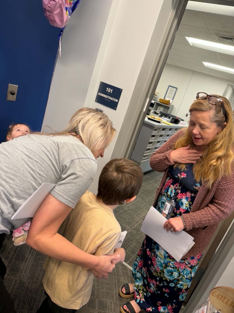 PCD’s ABC countdown. Today’s Letter is V for Visits around the building. We delivered our Thank you cards, made with love.