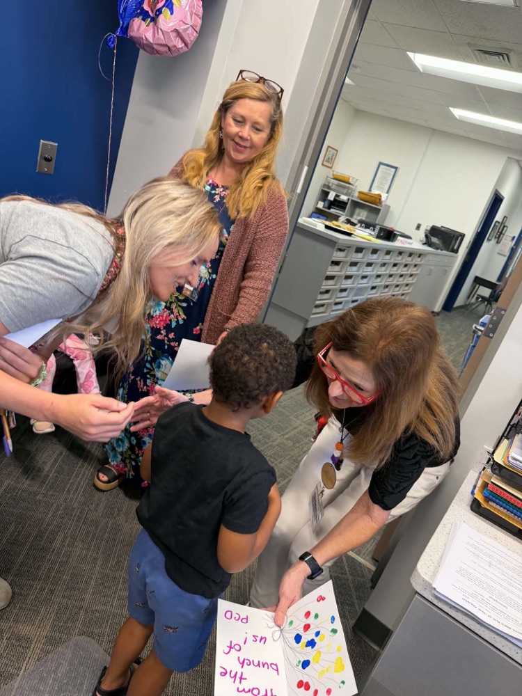 PCD’s ABC countdown. Today’s Letter is V for Visits around the building. We delivered our Thank you cards, made with love.