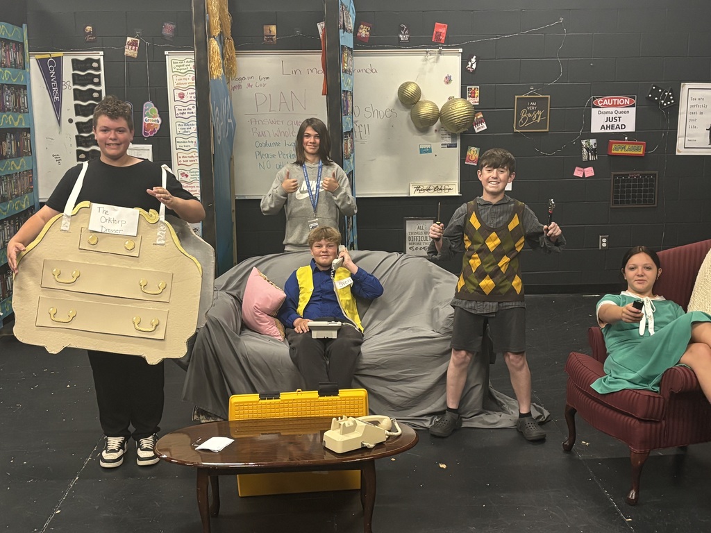 Students in theater class