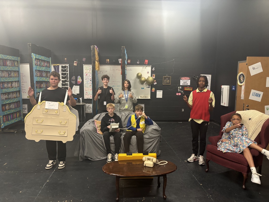Students in theater class