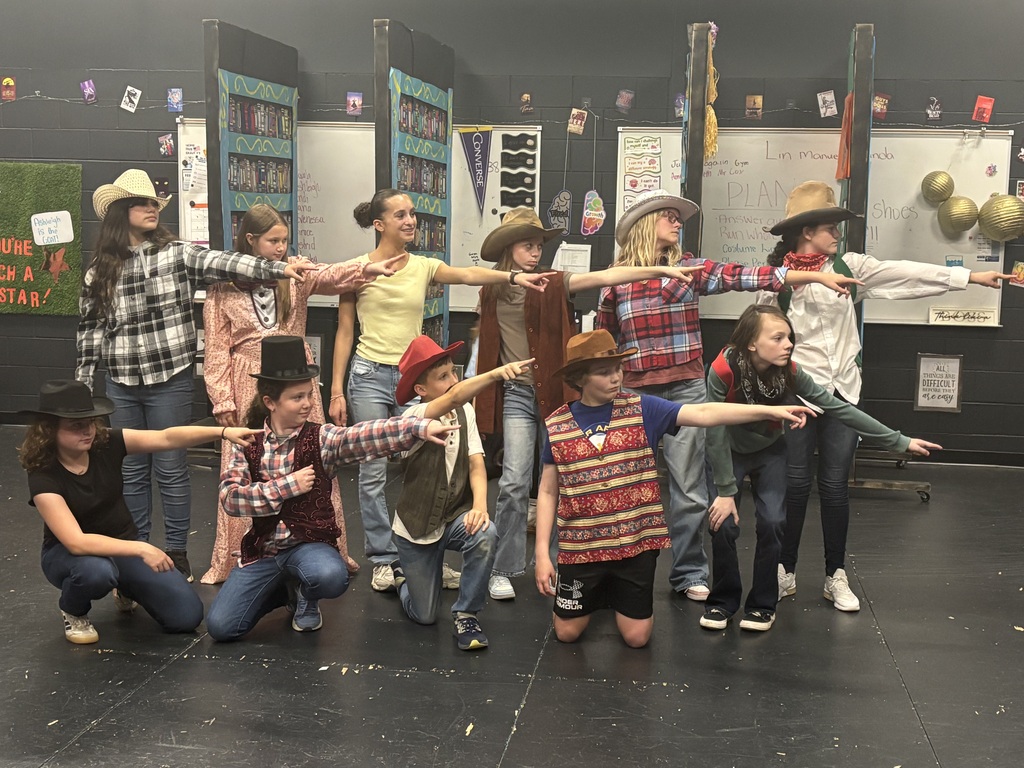 Students in theater class