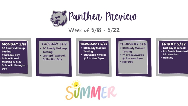 week at a glance