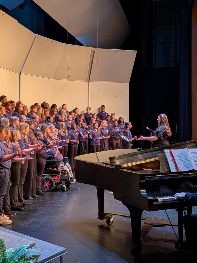 Mrs Ohler and the choir