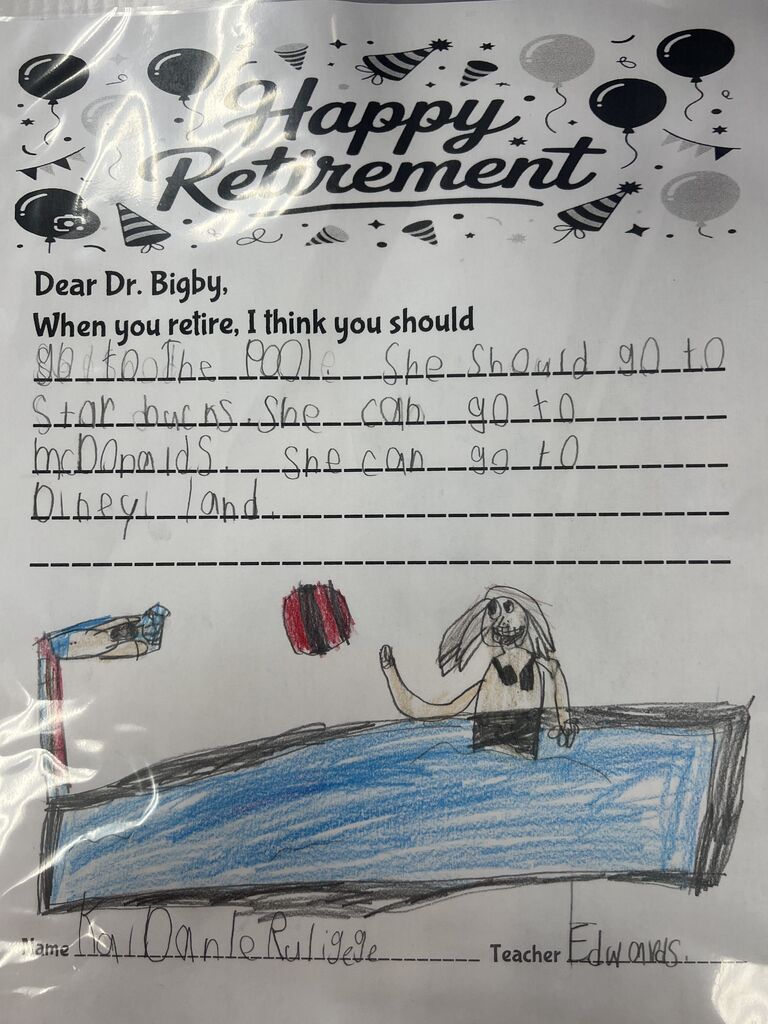 Dr. Bigby retirement