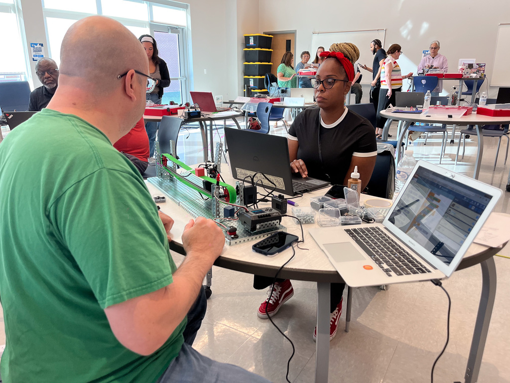 teachers working