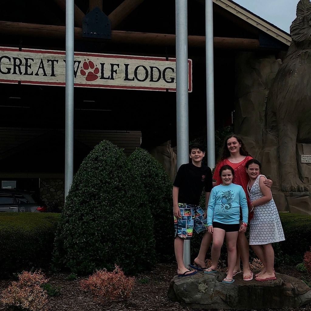 Family at Great Wolf Lodge