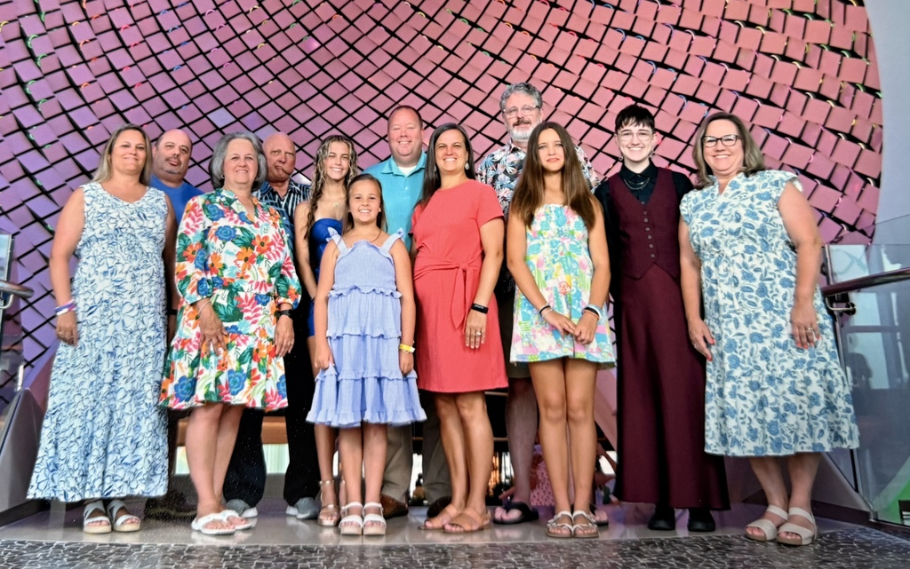 Family on a cruise ship