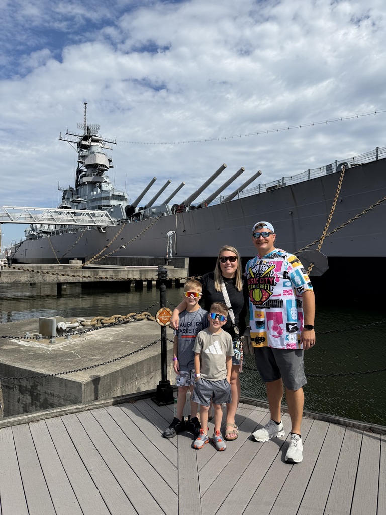 Family at Navy Station