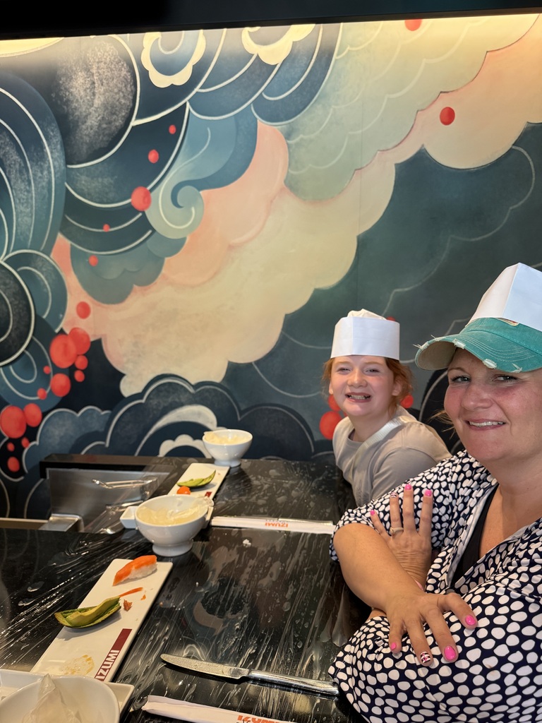 two people at a restaurant