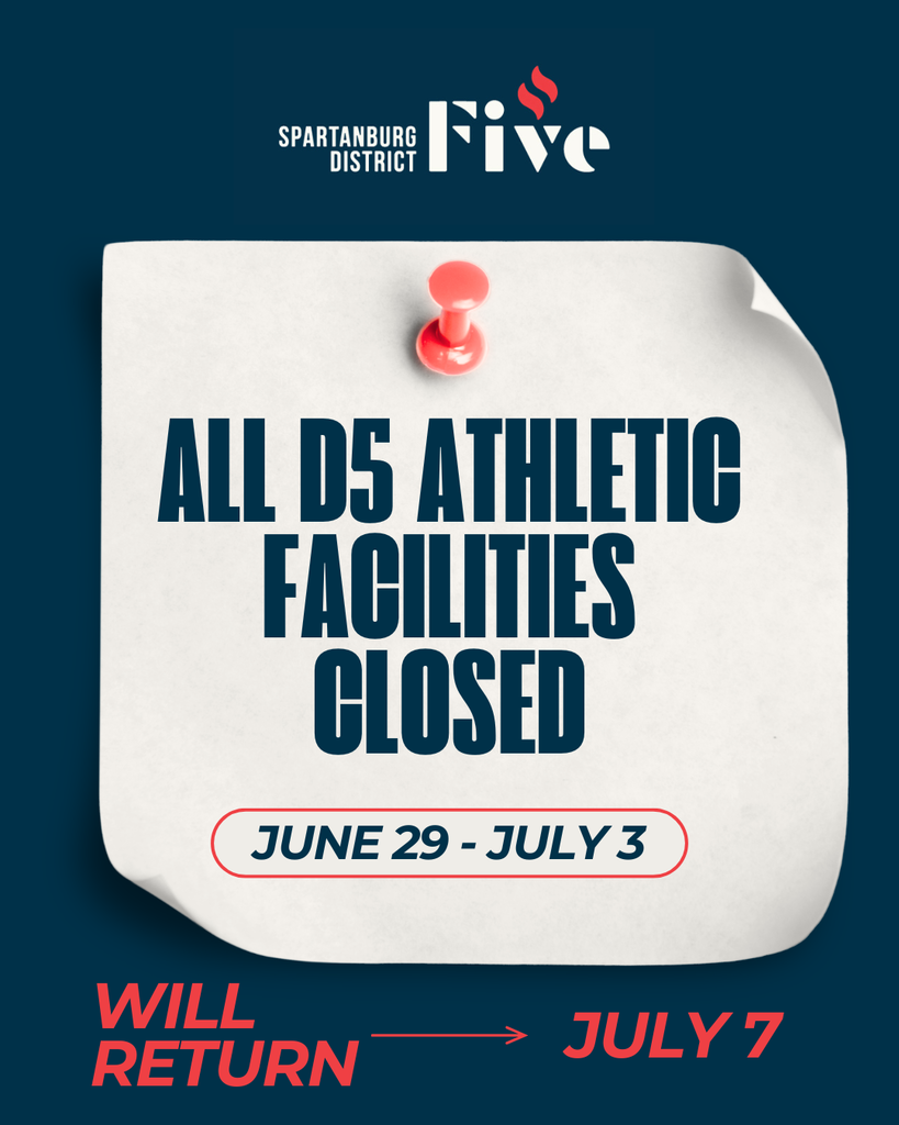 D5 Athletic Facility Closure For Dead Week graphic