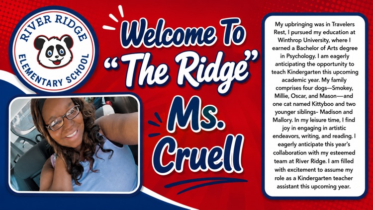 welcome Ms. Cruell