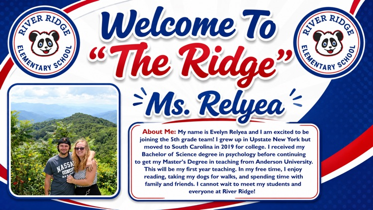 welcome Ms. Relyea