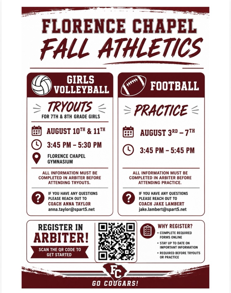 fall athletics information