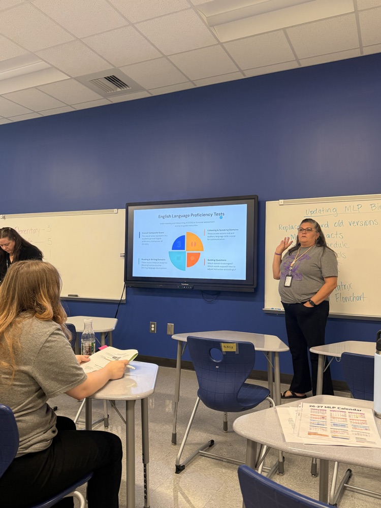 teacher standing at board