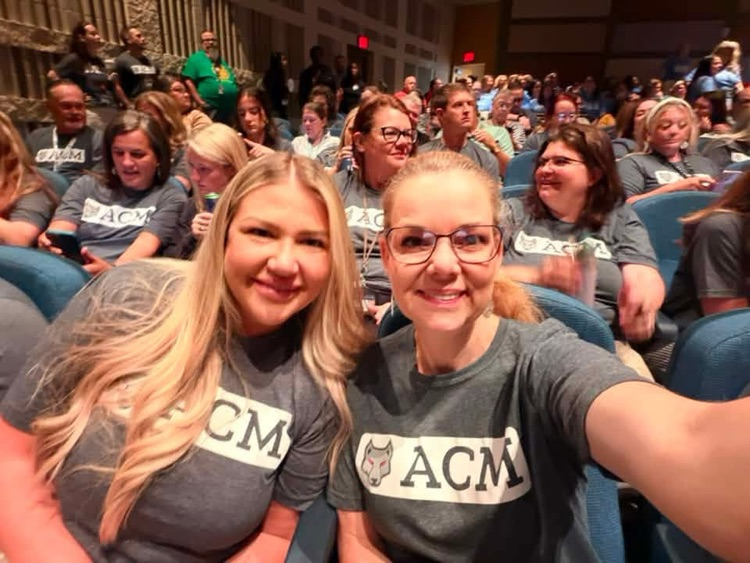 teachers at welcome back event