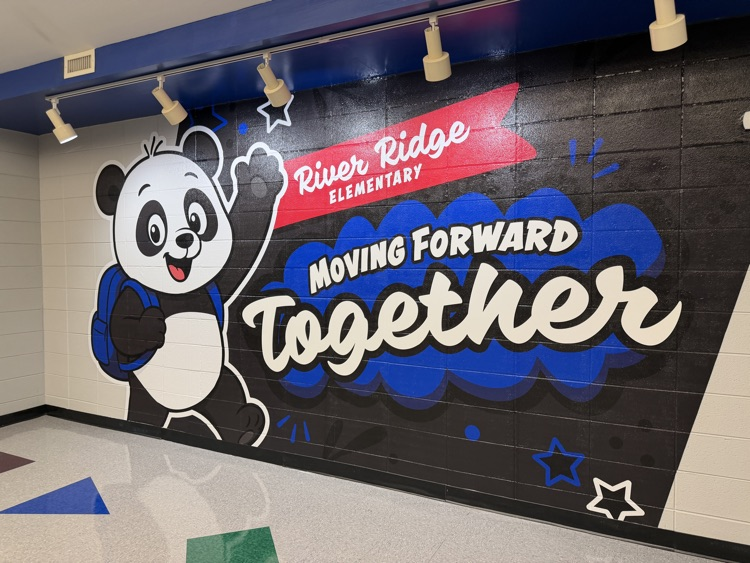 new panda mural in the lobby