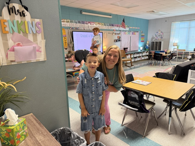 classroom with families and teacher