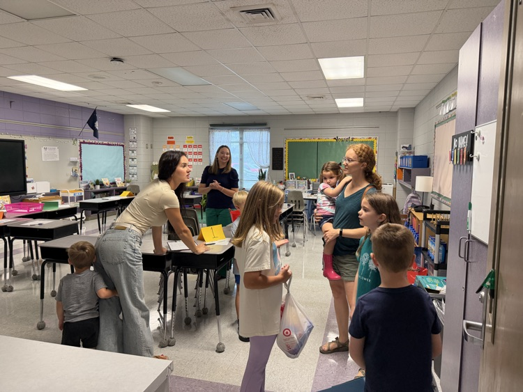 classroom with families and teacher
