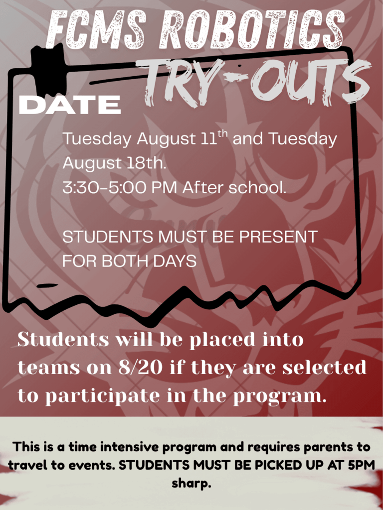 robotics tryout information
