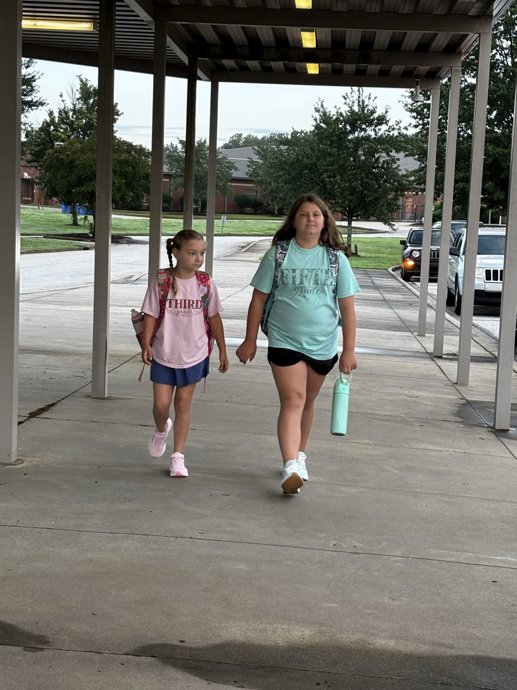 students walking to school