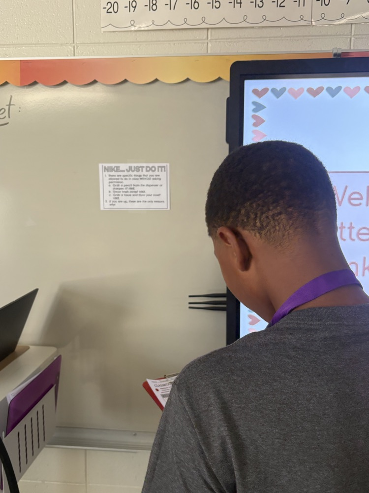 student solving scavenger hunt