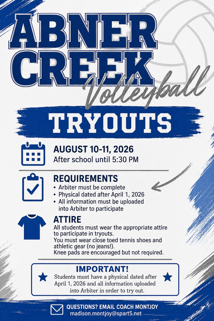 volleyball tryout information 