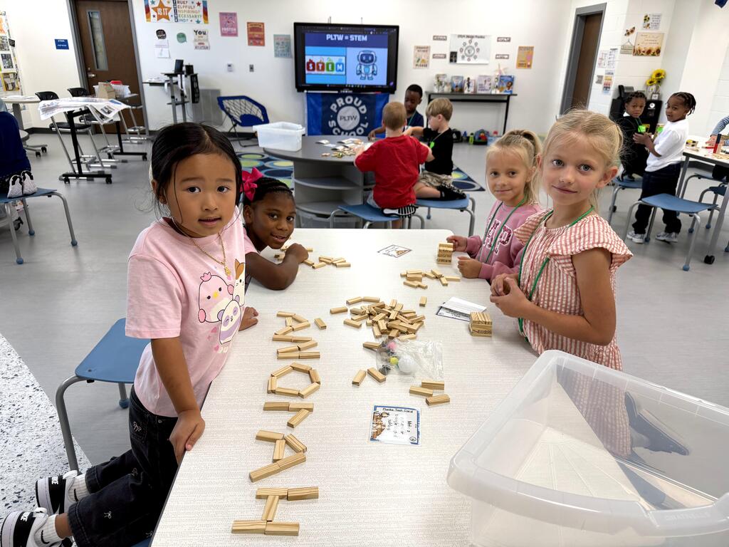 students in pltw 