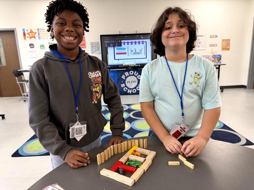 students in pltw 