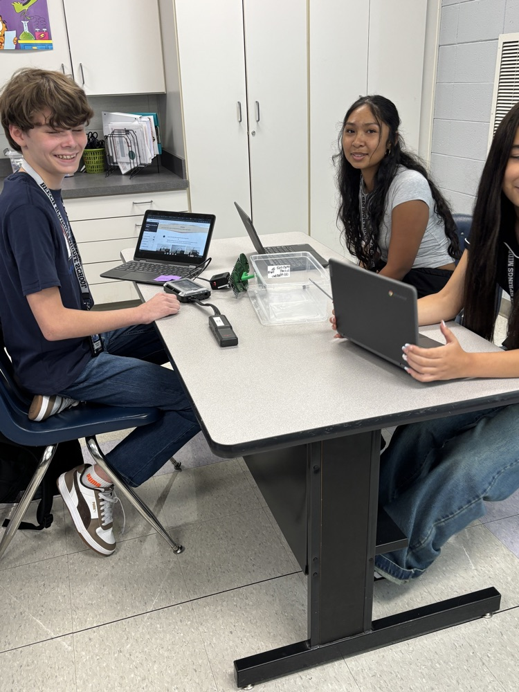 students working 