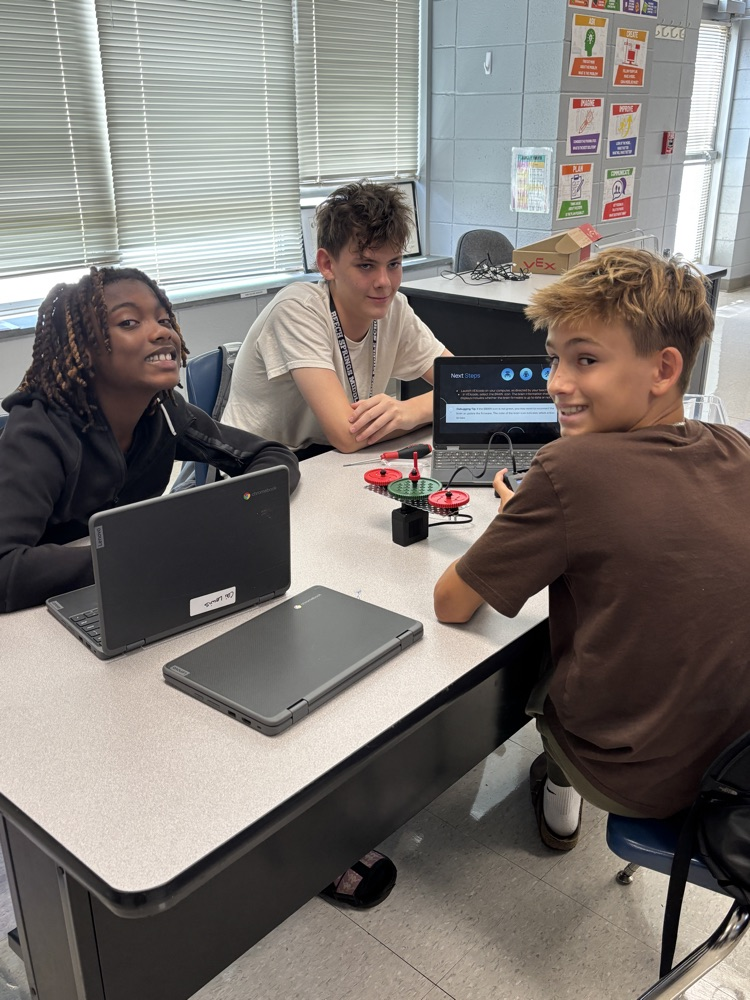 students working 