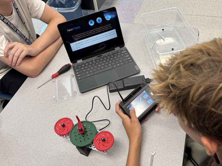 students working 