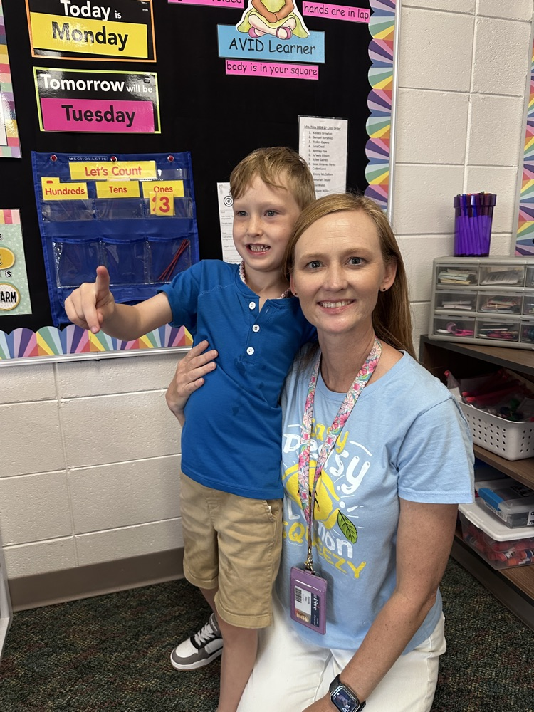 teacher with student