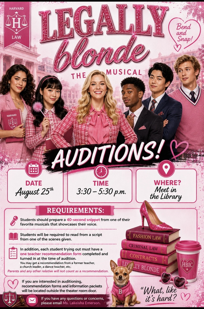 legally blonde audition poster