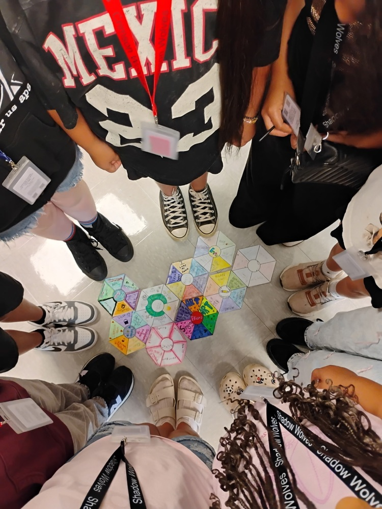 kids with hexagons