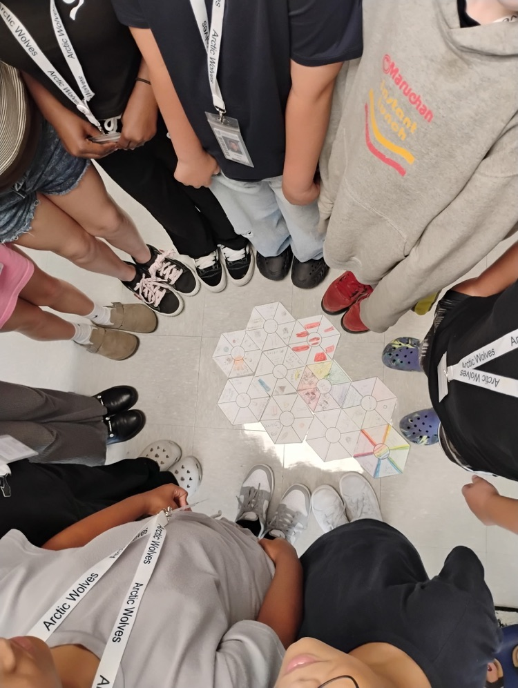 kids with hexagons