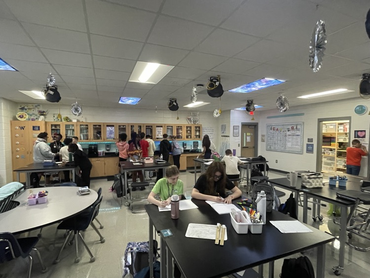 students working 