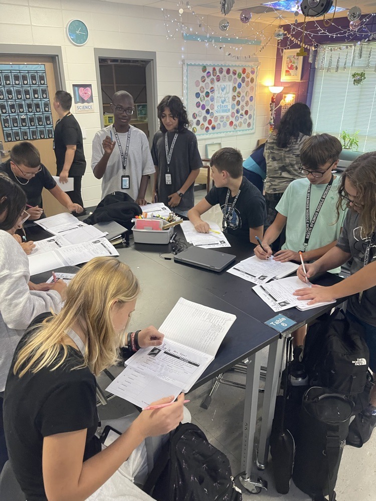 students working 