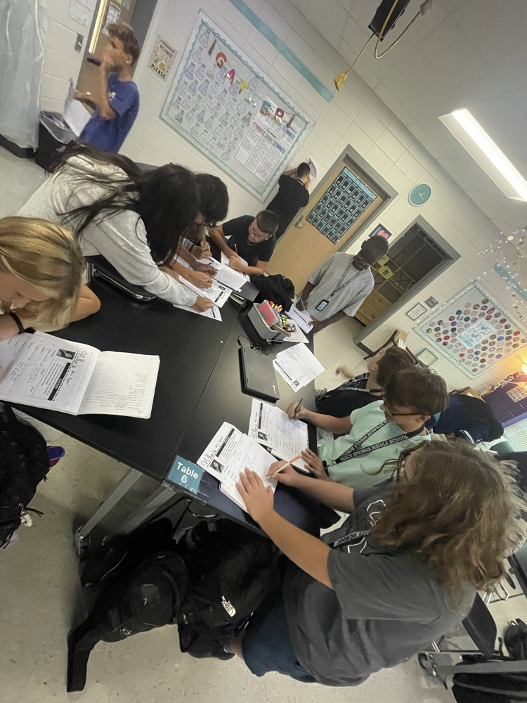 students working 