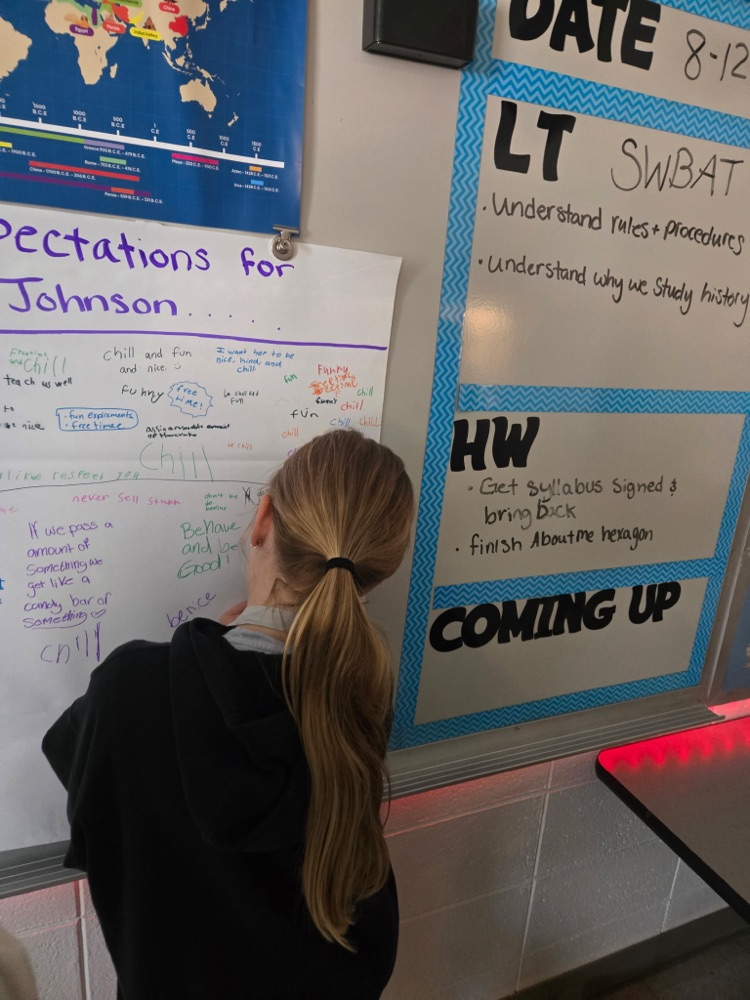 student writing 