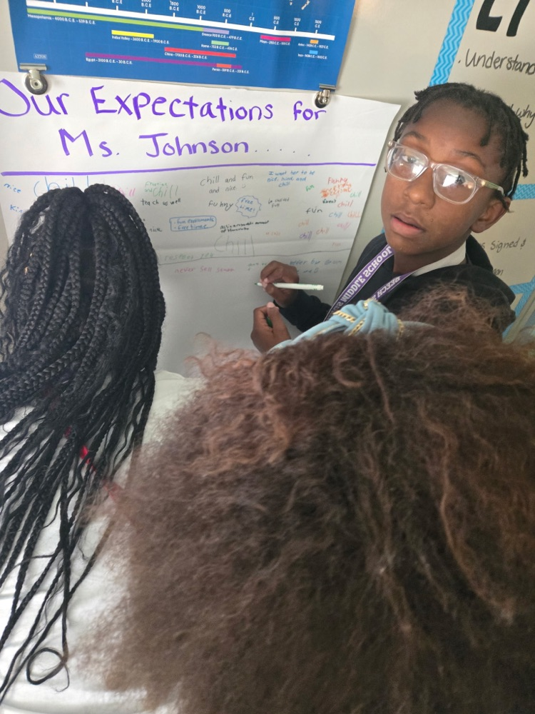 students writing 
