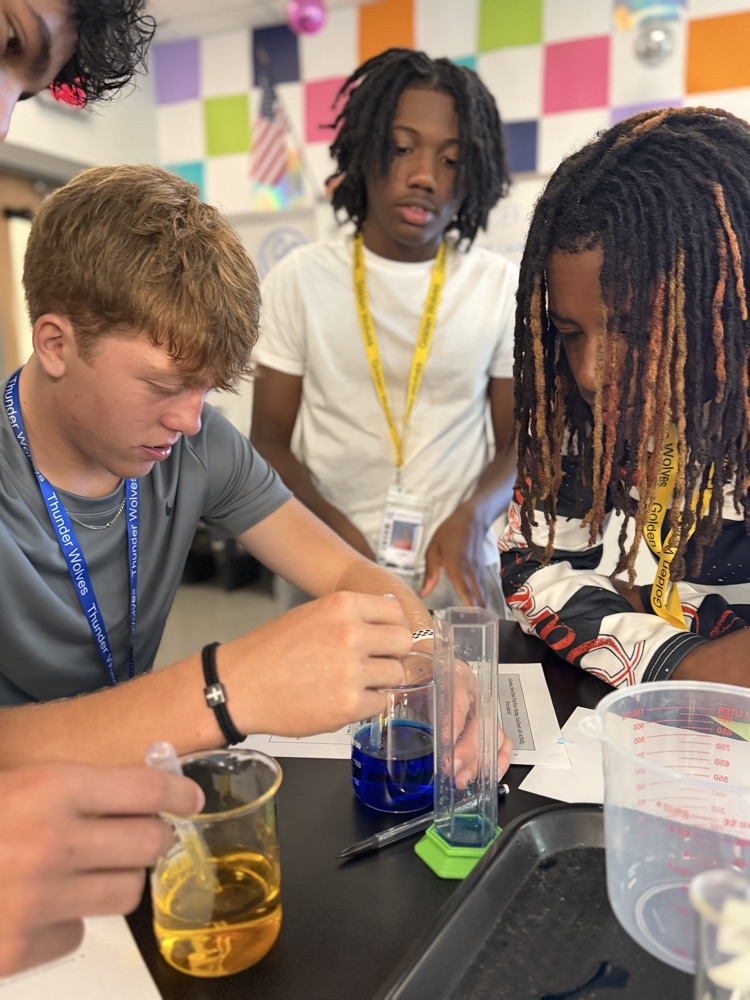 kids in science class
