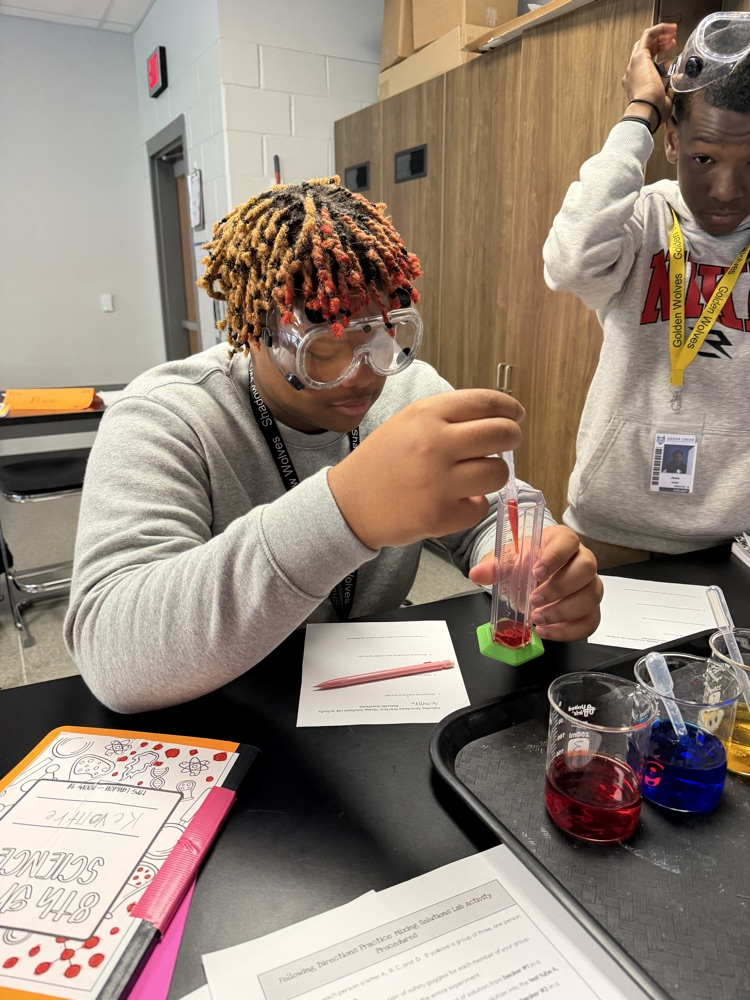 kids in science class