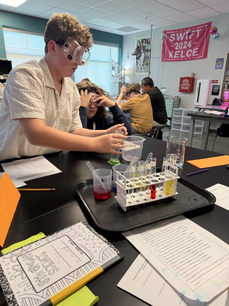 kids in science class