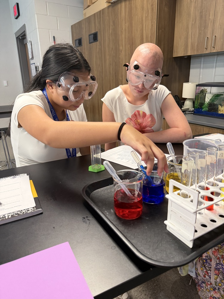 kids in science class