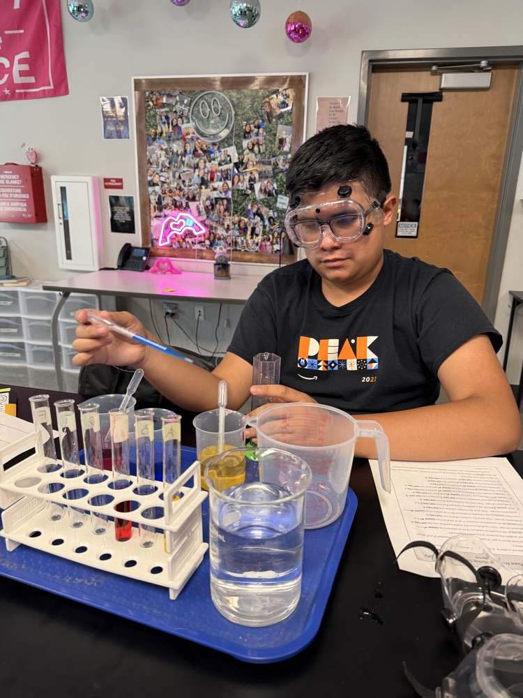 kids in science class