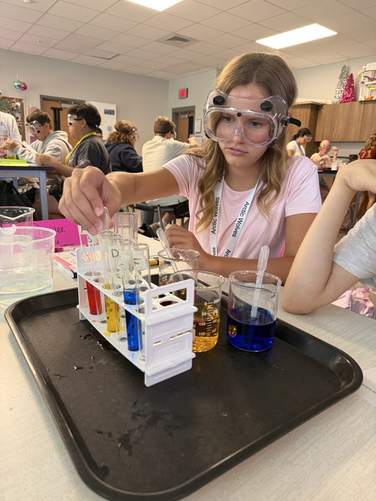kids in science class