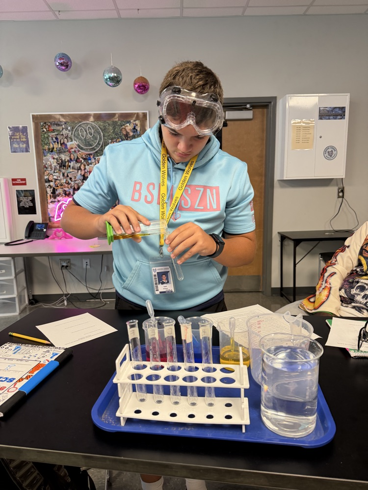 kids in science class