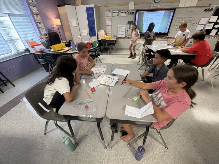 students playing Math games